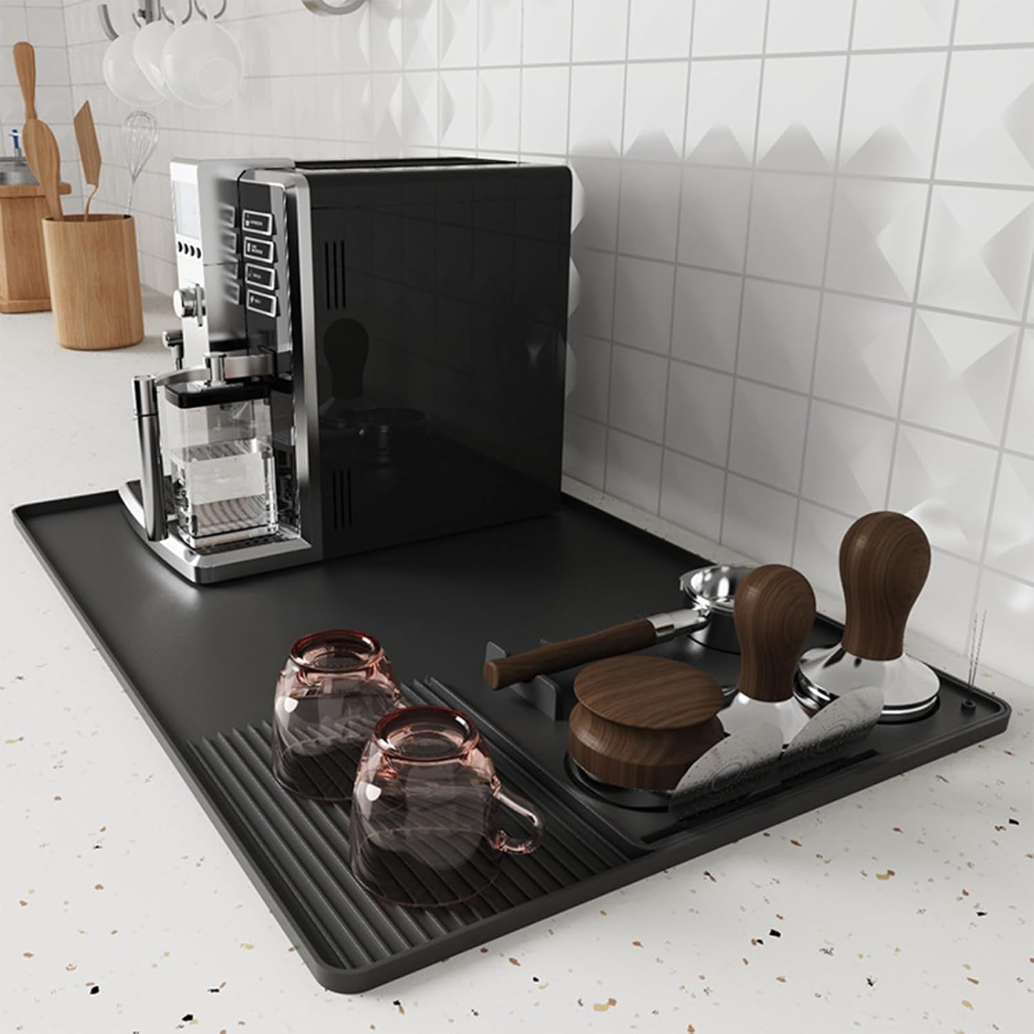 Tapete de café de silicone 3 e - Bar Mat Rubber avaliação e preço